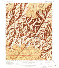 Bright Angel 1962 topographic map thumbnail