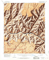 Bright Angel 1962 topographic map thumbnail
