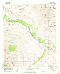 Bylas 1960 topographic map thumbnail