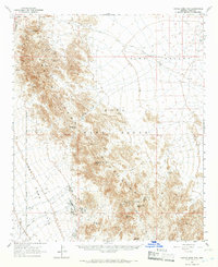 Castle Dome Mts 1965 topographic map thumbnail