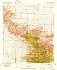 Cochise Head 1950 topographic map thumbnail