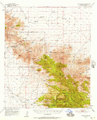 Cochise Head 1950 topographic map thumbnail