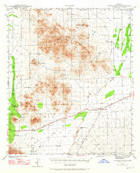 Cocoraque Butte 1941 topographic map thumbnail
