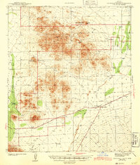 Cocoraque Butte 1943 topographic map thumbnail