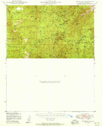 Crown King 1947 topographic map thumbnail