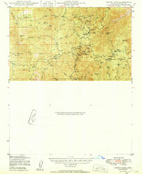 Crown King 1950 topographic map thumbnail