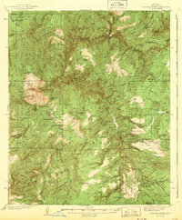 Diamond Butte 1943 topographic map thumbnail