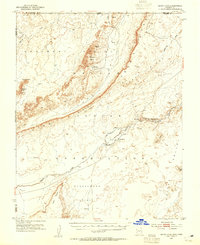 Dinnehotso 1952 topographic map thumbnail