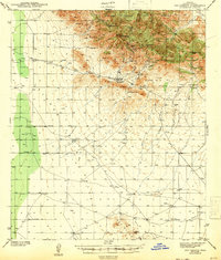 Dos Cabezas 1943 topographic map thumbnail