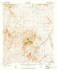 Dragoon 1958 topographic map thumbnail