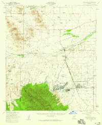 Fort Huachuca 1958 topographic map thumbnail