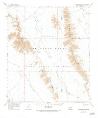 Granite Mountains 1965 topographic map preview