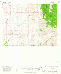 Guadalupe Canyon 1958 topographic map thumbnail