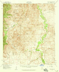 Happy Valley 1958 topographic map thumbnail