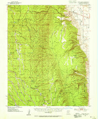 Jacobs Lake 1953 topographic map thumbnail