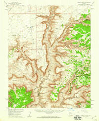 Jumpup Canyon 1957 topographic map thumbnail