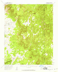 Lukachukai 1955 topographic map thumbnail