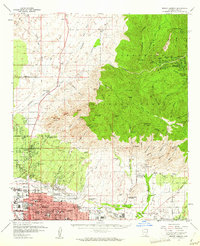 Mount Lemmon 1957 topographic map thumbnail