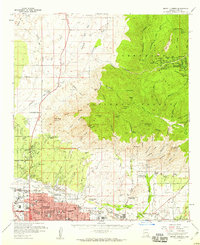 Mount Lemmon 1957 topographic map thumbnail