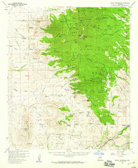 Mount Wrightson 1958 topographic map thumbnail