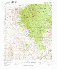 Mount Wrightson 1958 topographic map thumbnail