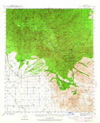 Mt. Graham 1942 topographic map thumbnail