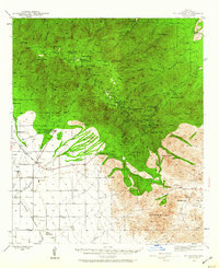 Mt. Graham 1942 topographic map thumbnail