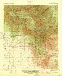 Mt. Graham 1945 topographic map thumbnail