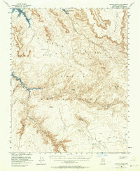 Navajo Creek 1954 topographic map thumbnail