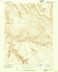 Navajo Creek 1954 topographic map preview