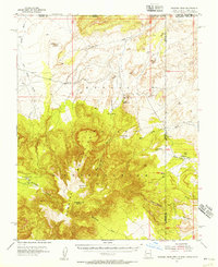 Pastora Peak 1953 topographic map thumbnail