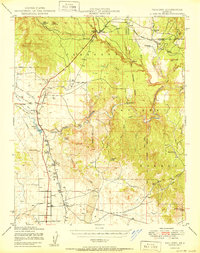 Paulden 1950 topographic map thumbnail