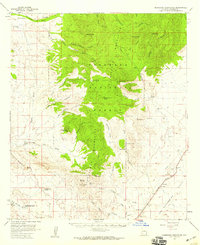 Pedregosa Mountains 1958 topographic map thumbnail