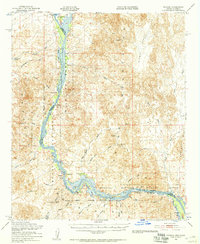 Picacho 1951 topographic map thumbnail