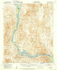 Picacho 1951 topographic map thumbnail