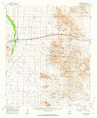 Quartzsite 1962 topographic map thumbnail