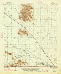 Red Rock 1947 topographic map thumbnail