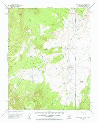 Redrock Valley 1953 topographic map thumbnail