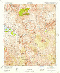 Rockinstraw Mtn 1949 topographic map thumbnail