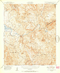 Rockinstraw Mtn 1950 topographic map thumbnail