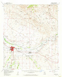 Safford 1960 topographic map thumbnail