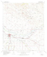 Safford 1960 topographic map thumbnail