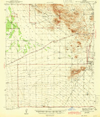 San Xavier Mission 1943 topographic map thumbnail