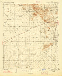 San Xavier Mission 1943 topographic map thumbnail