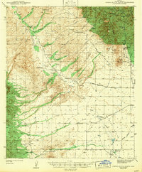 Sierra Bonita Ranch 1943 topographic map thumbnail