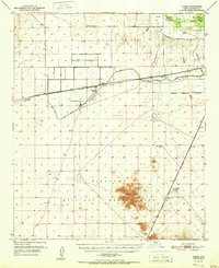 Theba 1951 topographic map thumbnail