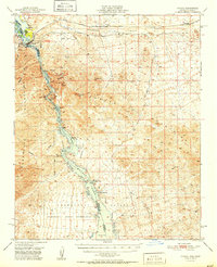 Topock 1951 topographic map thumbnail