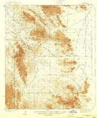 Trigo Peaks 1939 topographic map thumbnail