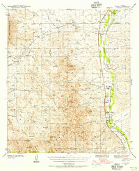 Tubac 1939 topographic map thumbnail