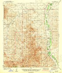 Tubac 1943 topographic map thumbnail